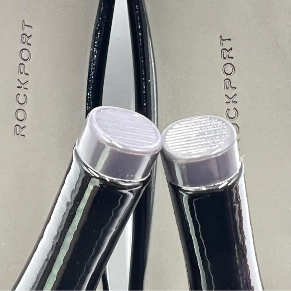 9W 9 W WIDE WIDTH Rockport Women's Total Motion 75MM Black Patent Leather Heels - Picture 12 of 15